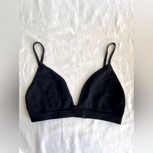 Free People Intimately Black Triangle Bralette NWOT